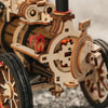 locomotive vapeur bois puzzle 3D vintage