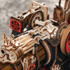 locomotive vapeur bois puzzle 3D vintage