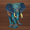 PUZZLE 2D • Éléphant Gracieux