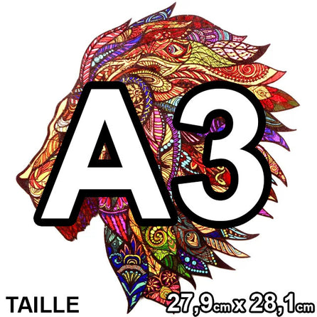 PUZZLE 2D • Lion Ténébreux
