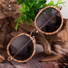Lunettes de Soleil en Bois | Femme | Round Zebra - L'esprit Bois