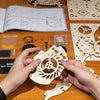 PUZZLE 3D • Horloge Hibou Steampunk - L'esprit Bois