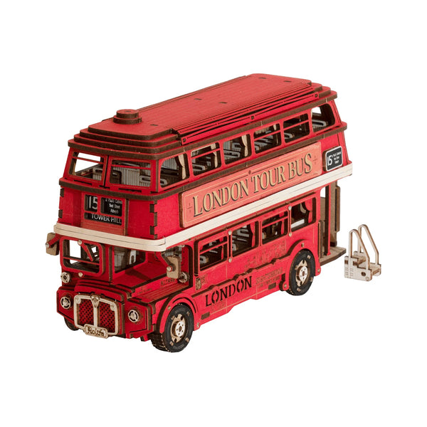 puzzle 3D tramway bois vintage véhicule
