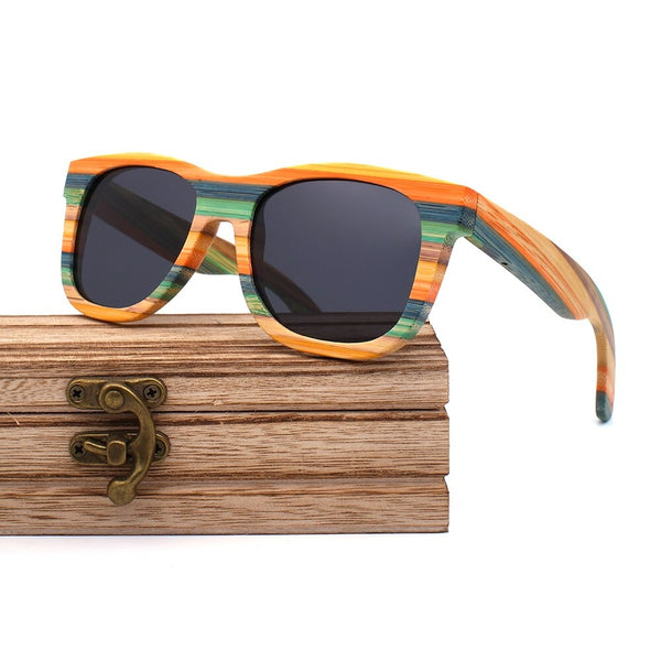 Lunettes de Soleil en Bois | Femme | Zebra Color - L'esprit Bois