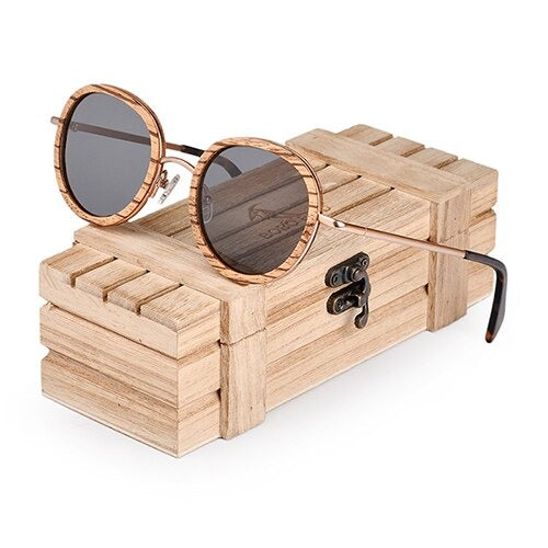 Lunette de Soleil en Bois - UV400 - Catégorie 3 