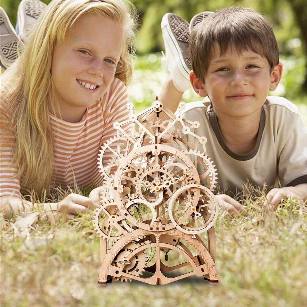 Créez votre eigen horloge puzzle 3D en bois, bricolage, cadeau, horloge de  cheminée