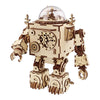 Puzzle 3D Bois - Robot mécanique Steampunk et Musical