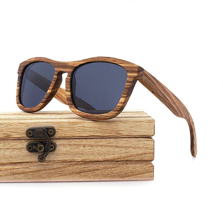 Lunettes de Soleil en Bois | Homme | Zebra Retro